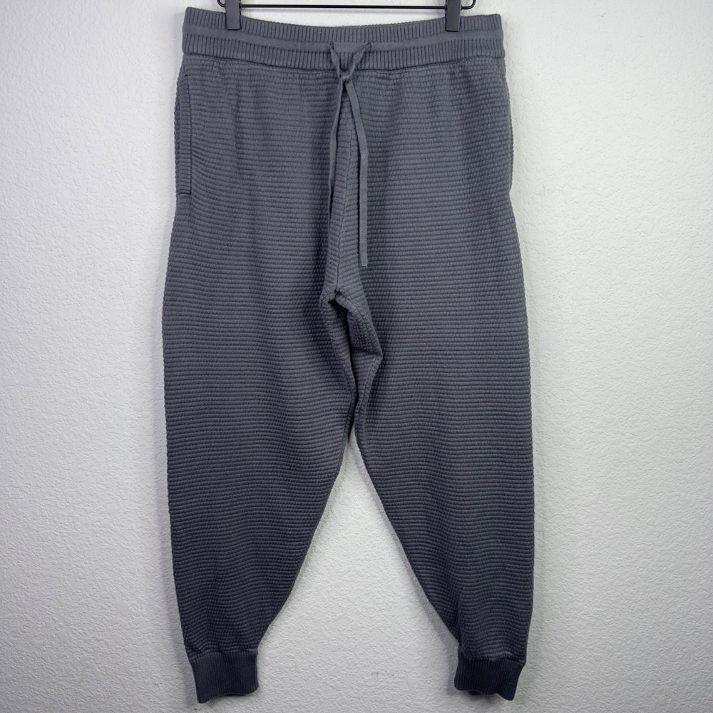 Tommy John Jogger Pants Mens L Gray‎ Waffle Knit Loungewear Casual Athleisure
